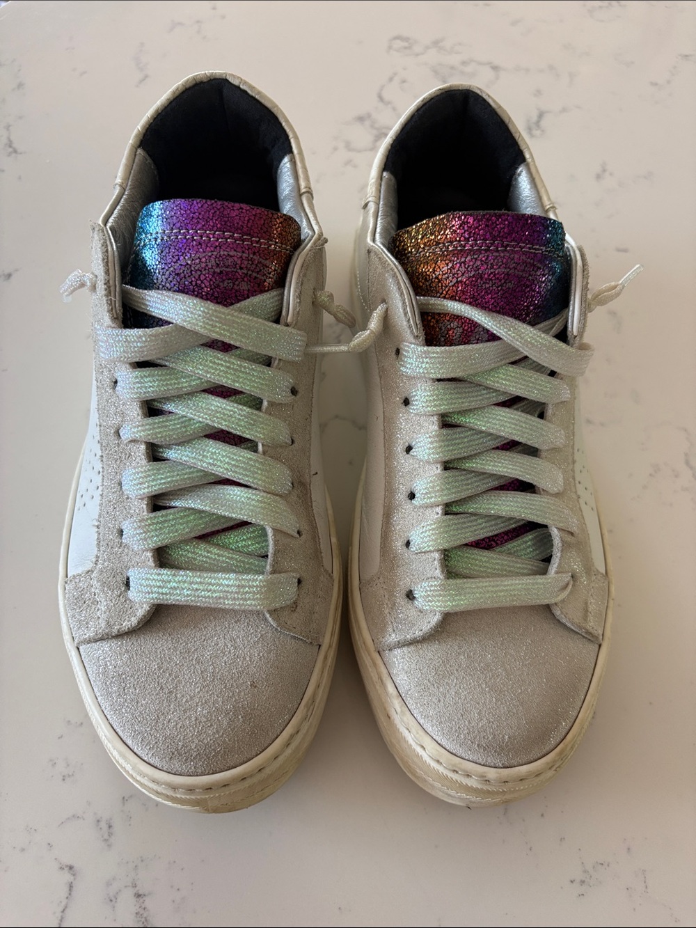 P448 Rainbow Thea platform sneakers size 37